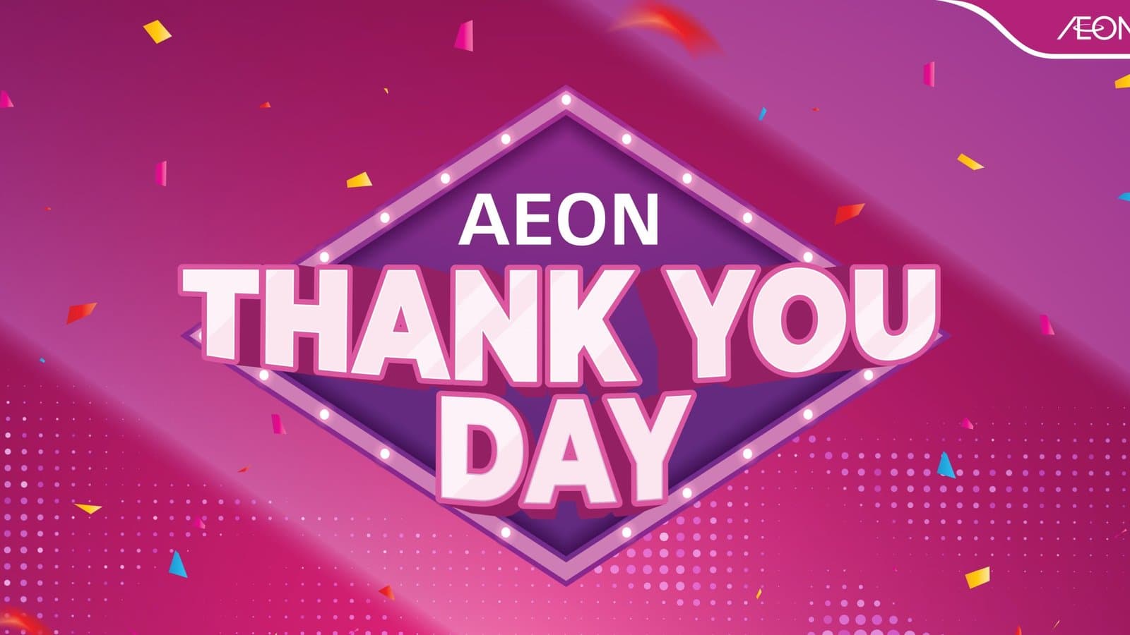 AEON Thank You Day 31 Oct: RM5 Back for Every RM80, Plus Electrifying Savings to 1 Nov