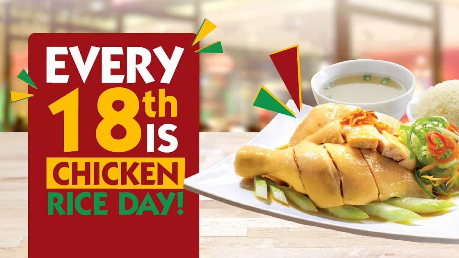 The Chicken Rice Shop's RM1.80 Quarter Chicken Is Back Today: How Chicken Rice Day Works on the 18th