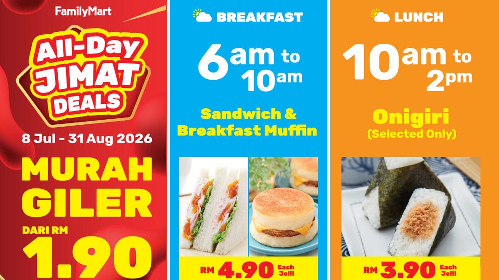 FamilyMart Merdeka Deals: What Is Still Live to 22 September, Now the RM1.90 Jimat Clock Has Stopped