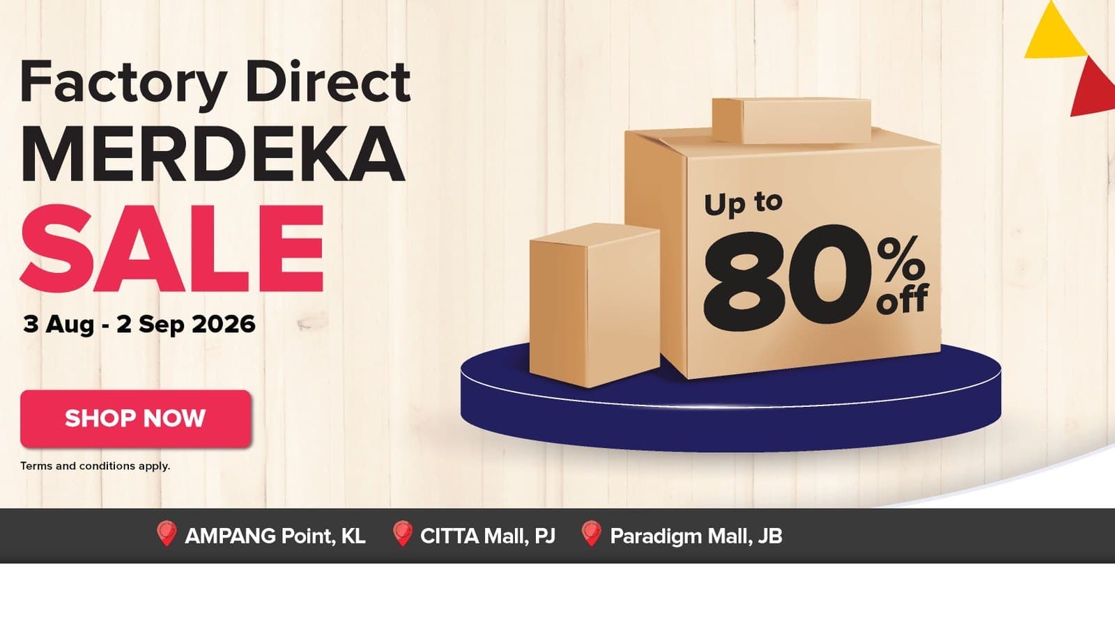 Harvey Norman Malaysia Merdeka Sale: Up to 80% Off Nationwide, Plus 3-Mall Factory Direct Blowout (Till 2 Sept)