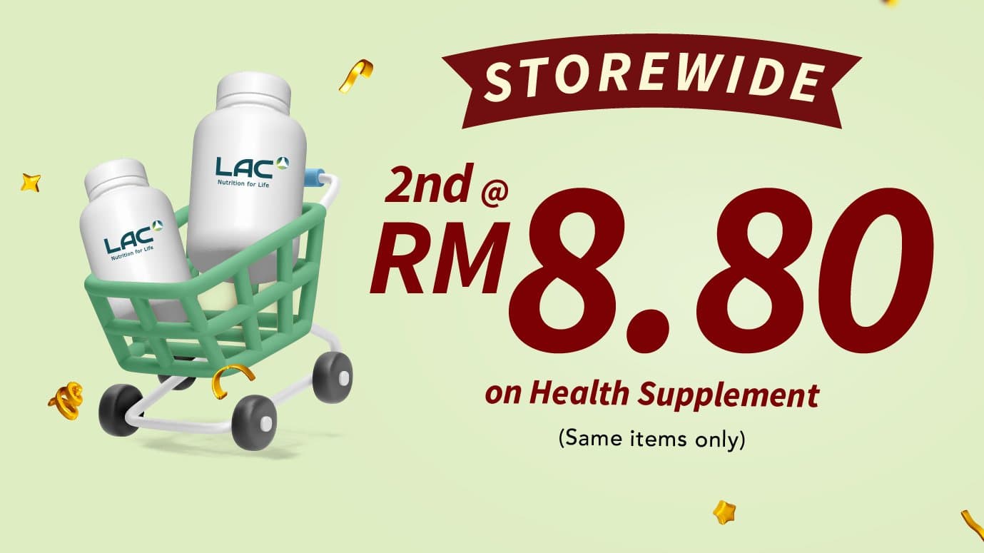 LAC Malaysia 8.8 Sale: 2nd Item for RM8.80, Up to 50% Off (Ends 9 Aug)