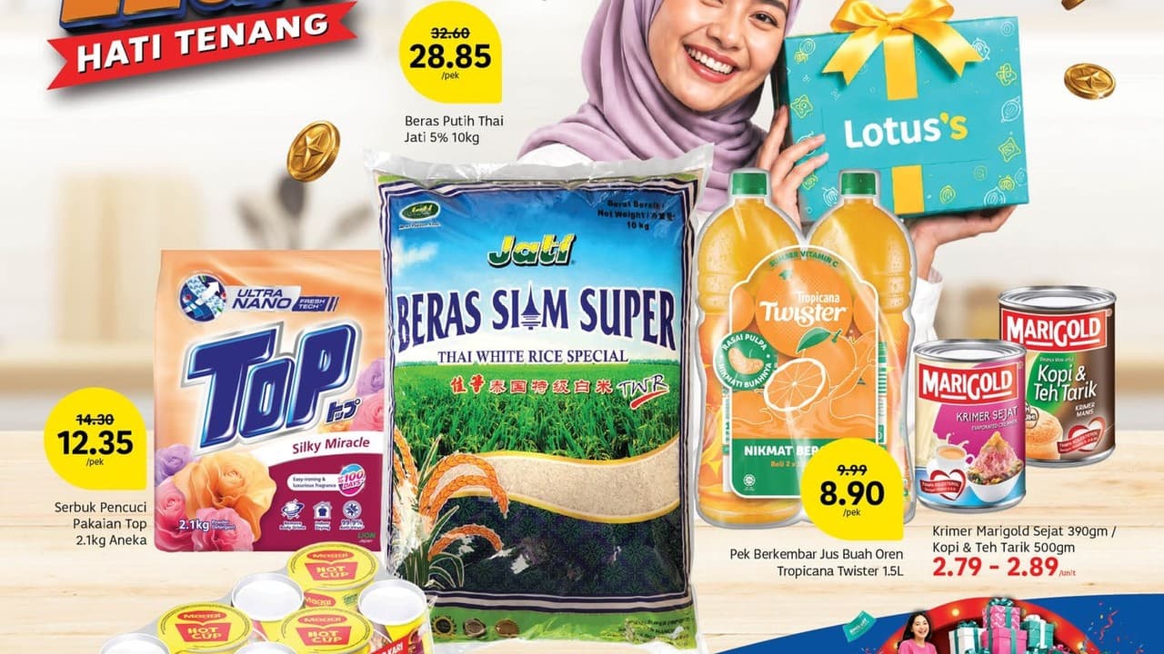 Lotus's「Lesgo Lokal」已结束,但本地品牌专区仍在:260项商品,部分比促销期更便宜(9月20日查核)