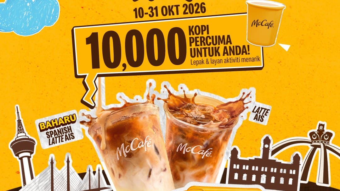 McCafé Port Lepak:10,000杯免费拿铁移师新山、槟城和关丹,至10月31日(时间已更新)