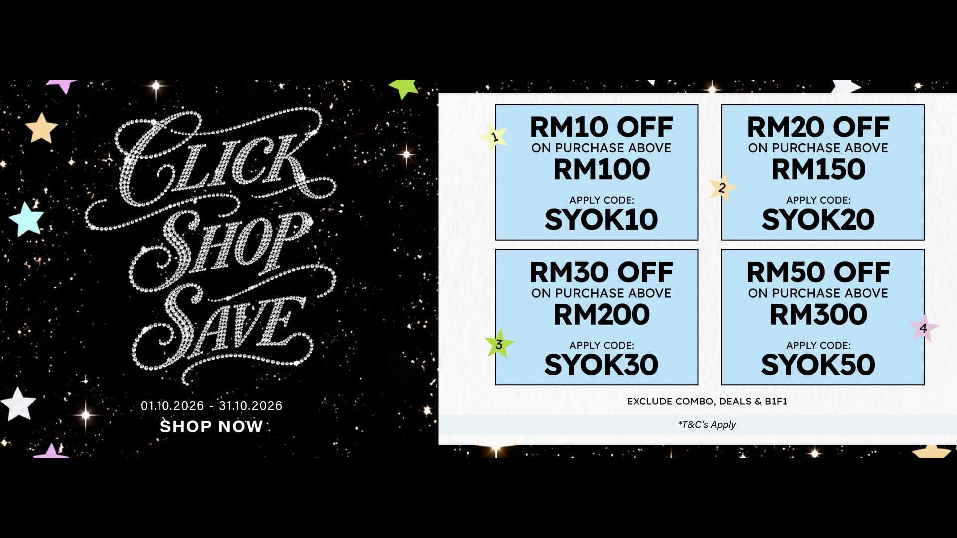 Padini Promo Codes October 2026: SYOK10 to SYOK50 Take RM10 to RM50 Off Until 31 October