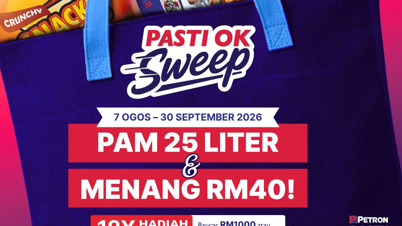 Petron Pasti OK Sweep: Pump 25 Litres for a 40-Second RM40 Mart Dash, Until 30 September 2026
