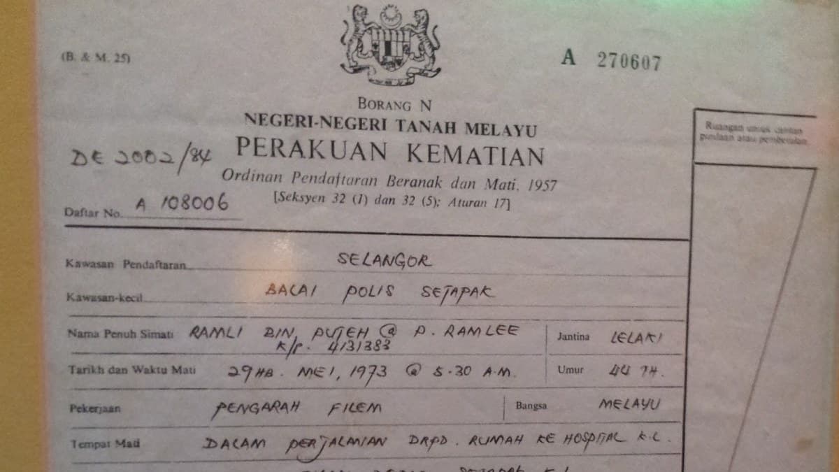 Registering a Death in Malaysia 2026: The Burial Permit, the JPN Certificate, and Why Sabah and Sarawak Count the Hours