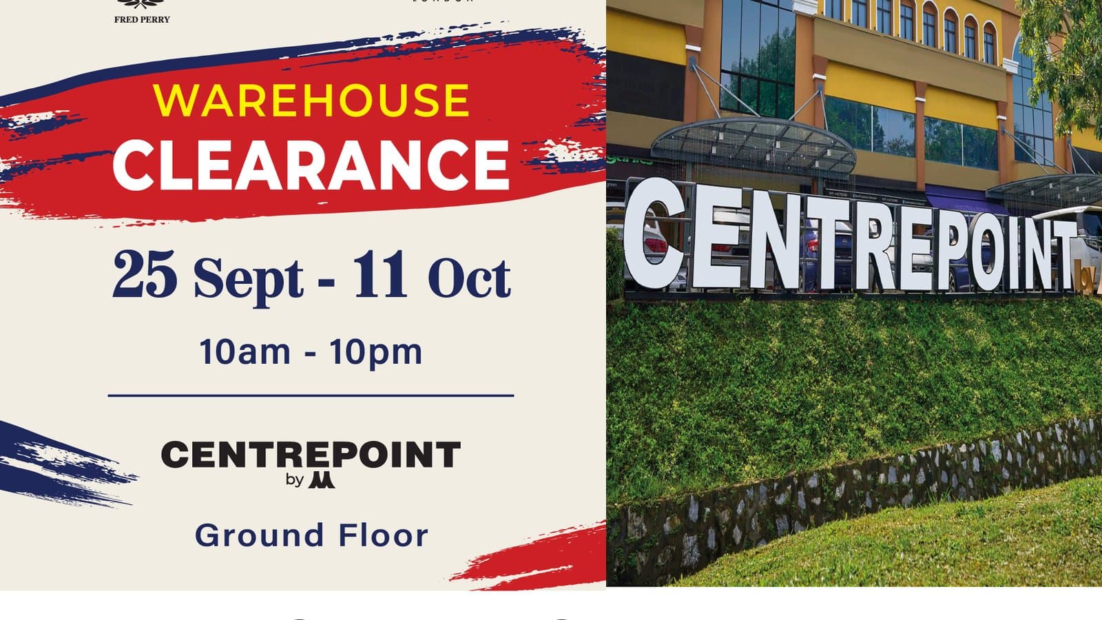 Shoppers Hub Clearance Sale Now at Centrepoint Bandar Utama and Dataran Pahlawan Melaka, 25 Sep-11 Oct 2026: Up to 90% Off