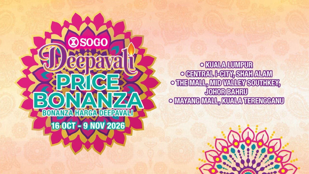 SOGO Kuala Terengganu Beauty Hall, Late Oct 2026: The Versace Deal Is Over and the Deepavali Trussardi at RM196 Is KL-Only