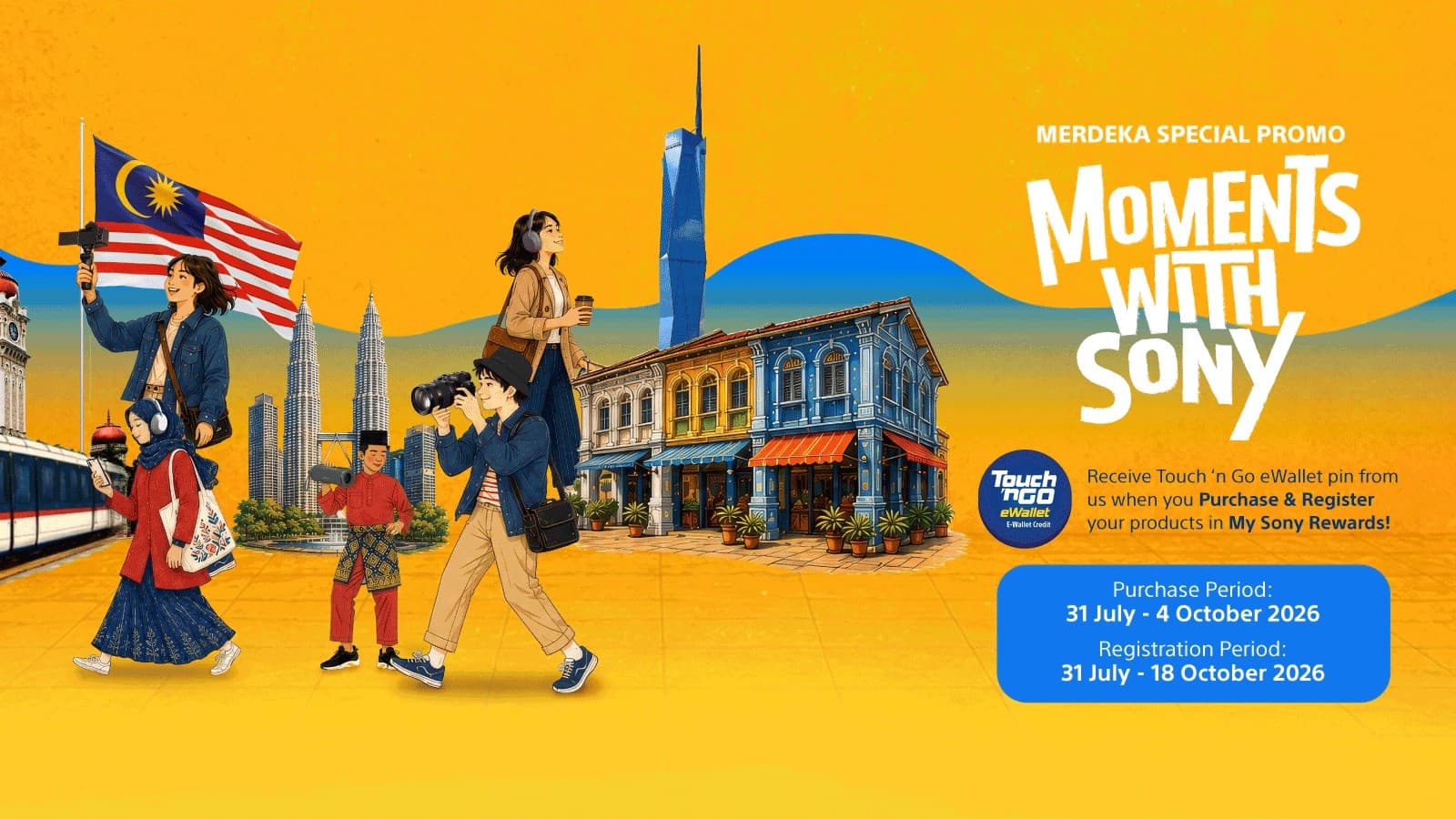 Sony Malaysia Pays Up to RM4,400 in Touch 'n Go eWallet Credit Until 4 October: Every Model, Every Deadline