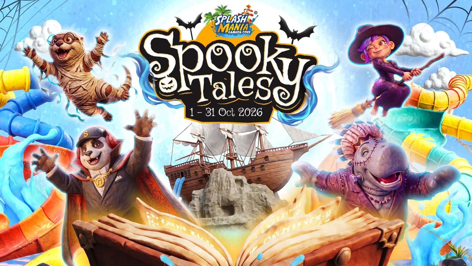 SplashMania Spooky Tales: Kids Play Free With Code SPOOKY26, 1-31 October 2026