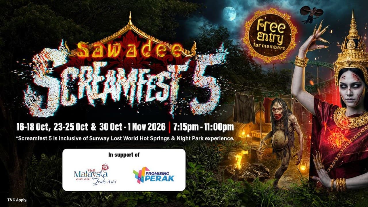 Screamfest 5 at Lost World of Tambun: RM115 With MyKad Code, 9 Nights From 16 Oct