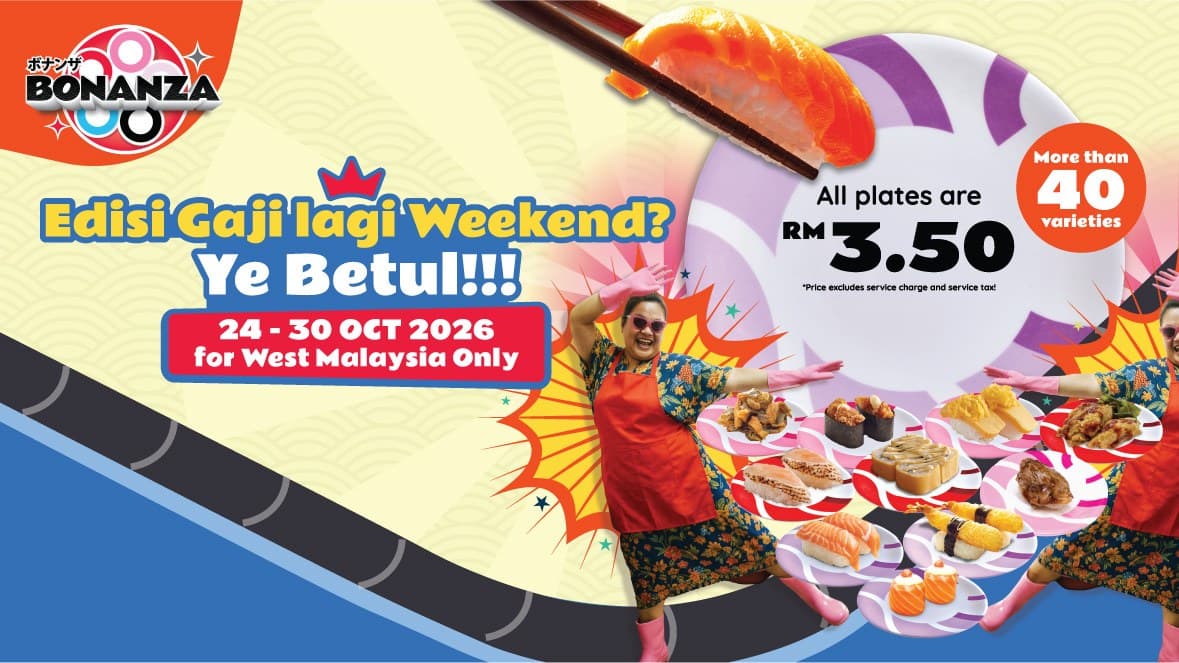 Sushi King Bonanza: RM3.50 Plates Across West Malaysia, Weekends Included, to 30 Oct