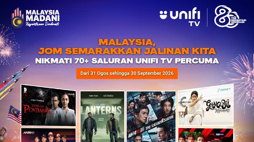 Unifi TV Is Free for Every Malaysian Until 30 September: All 73 Channels, HBO Included, No Payment Details