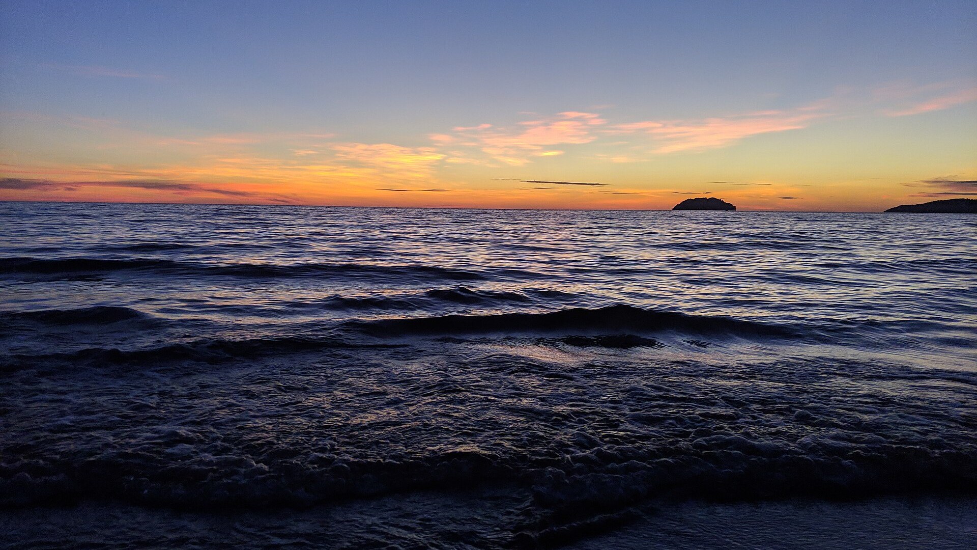 Sunset at Tanjung Aru Beach