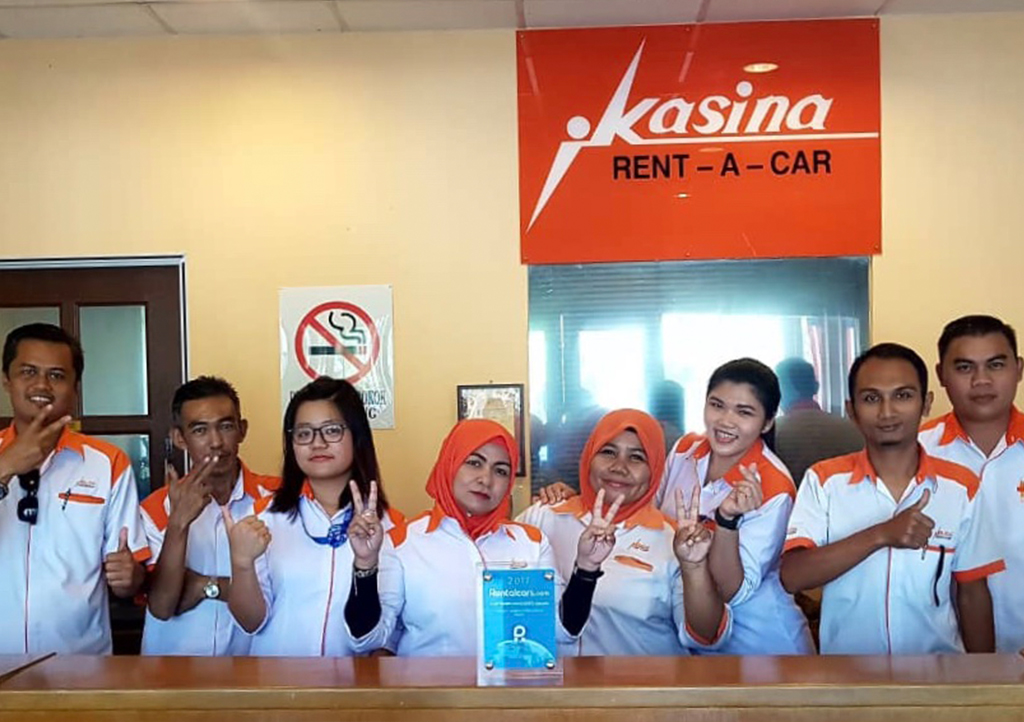 Kasina Rent-A-Car, Counter C11 in the airport arrival hall and Pantai Tengah