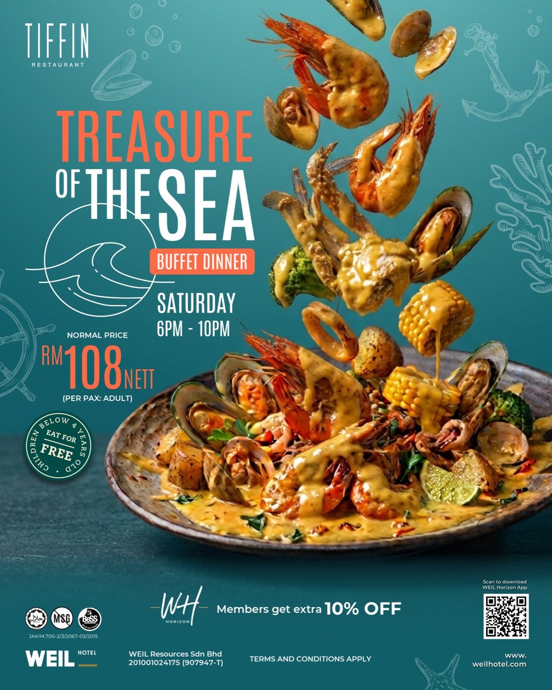 Tiffin餐厅,WEIL Hotel Ipoh(Jalan Sultan Idris Shah)