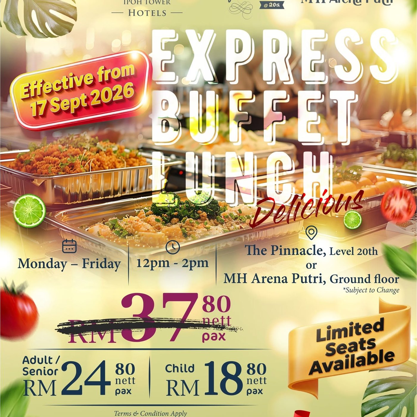 The Pinnacle与MH Arena Putri,MH Hotel Ipoh