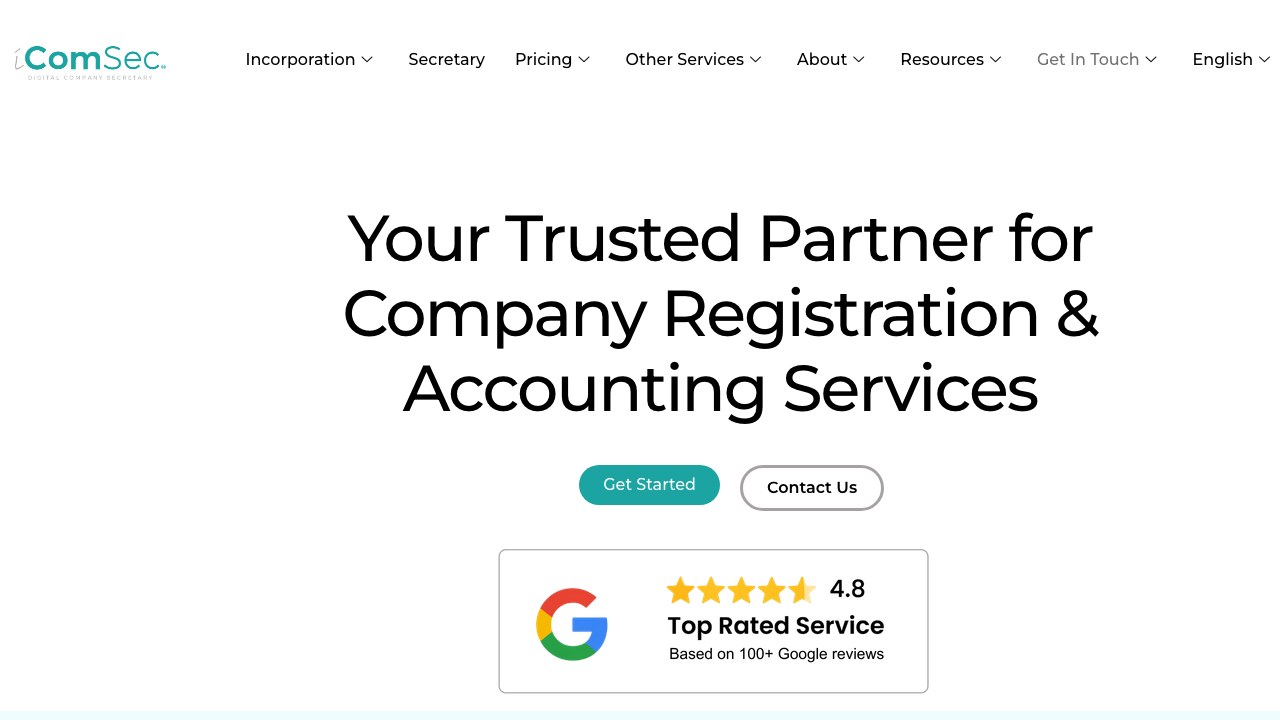 iComSec — Online company incorporation and secretarial platform