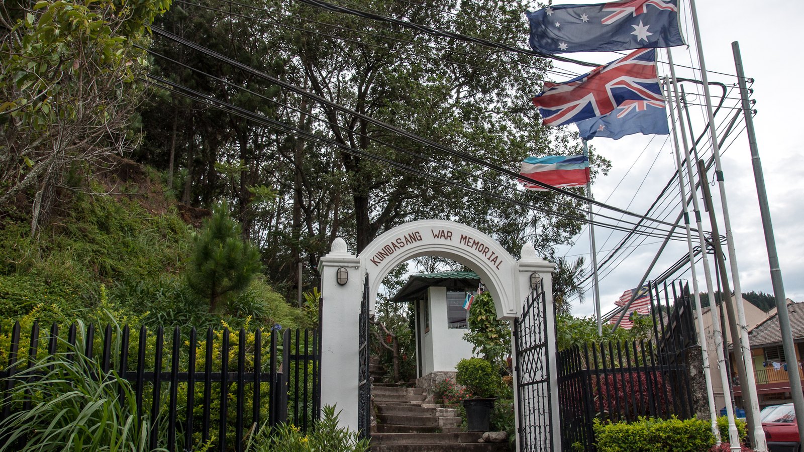 Kundasang War Memorial: four gardens, established 1962, and no published fee anywhere official