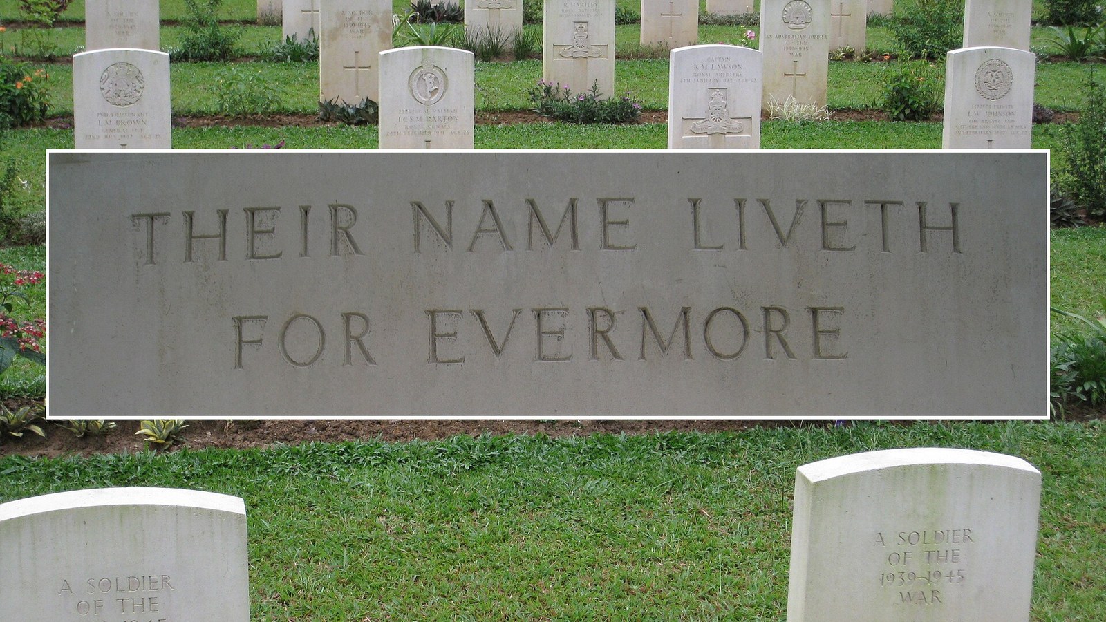 Taiping War Cemetery — 864 Commonwealth graves, more than 500 of them unnamed