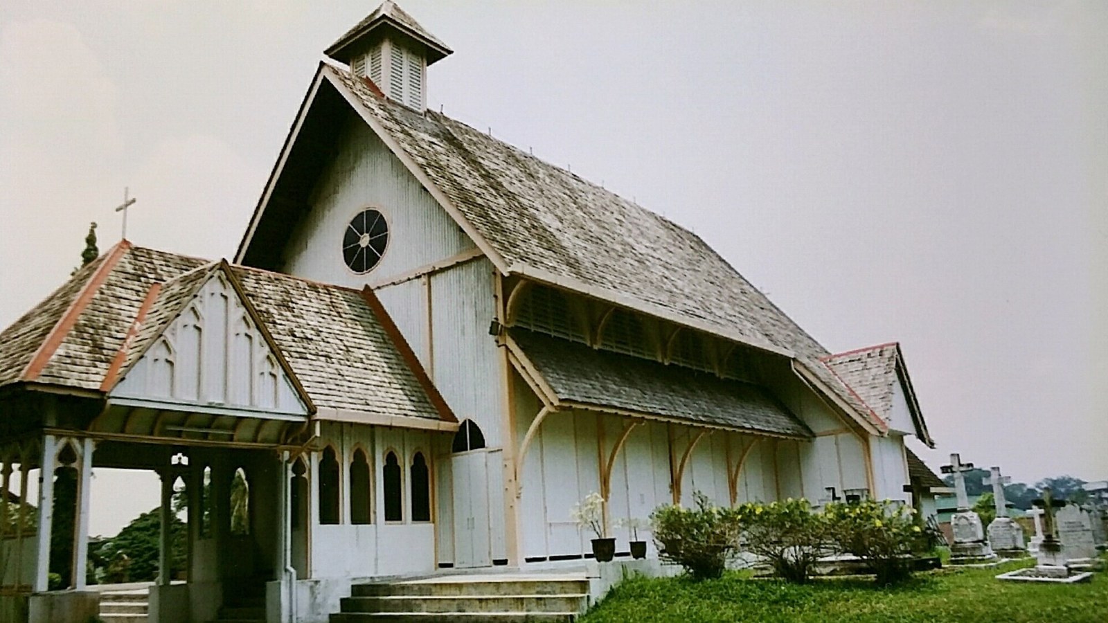 All Saints' Church — a wooden church from 1886 that has survived 140 monsoons